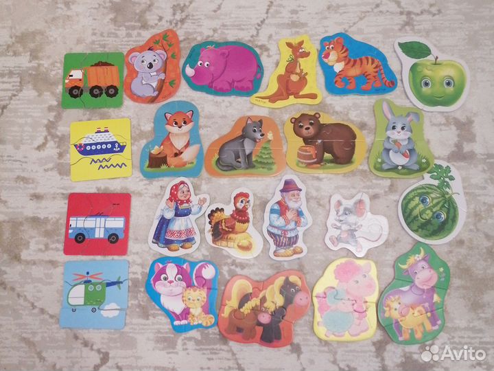 Пазлы для малышей пакетом