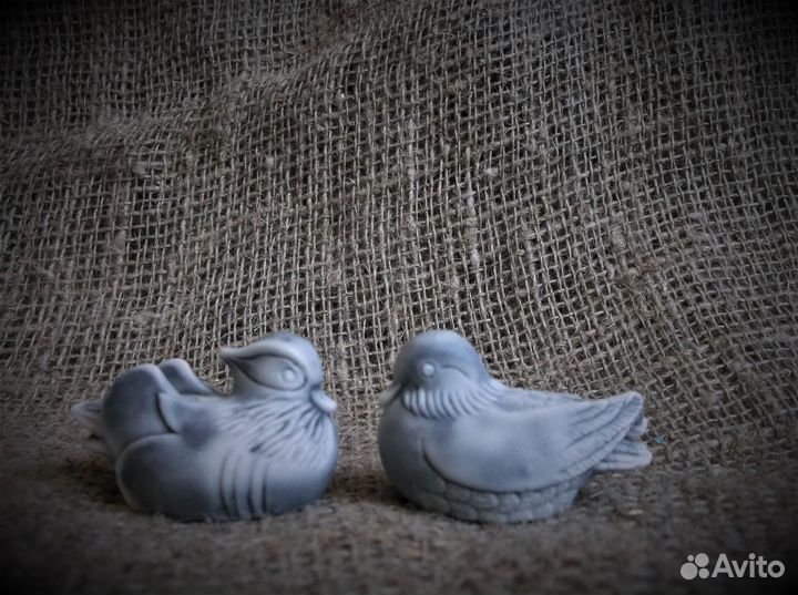 Уточки мандаринки(пара) фигурки из камня