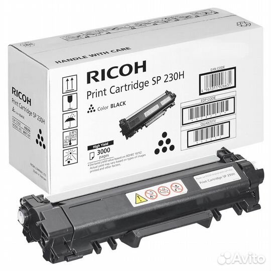 Картридж Ricoh SP 230H черный увеличенный оригинал