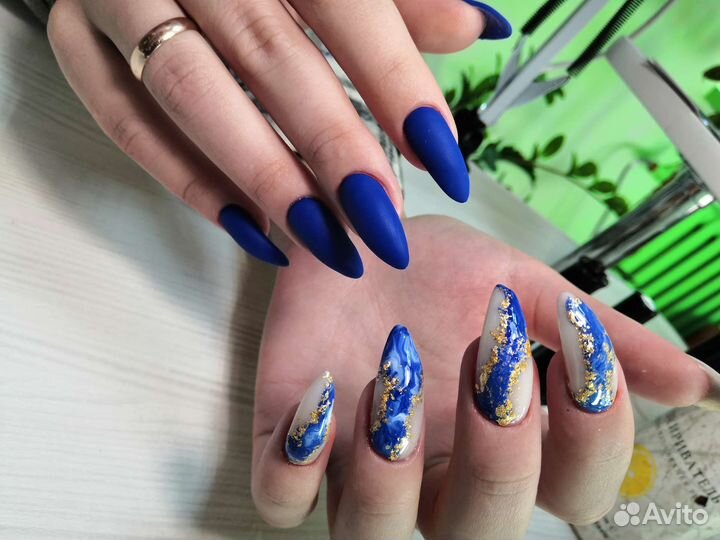 Маникюр, гель лак, укрепление, наращивание