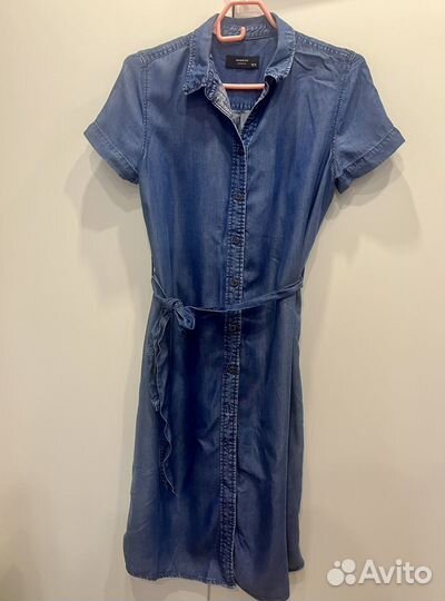 Летнее платье рубашка 44