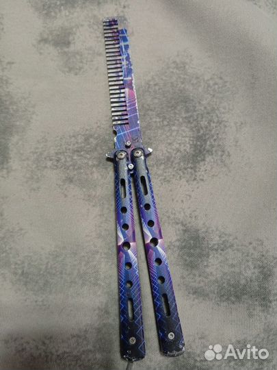 Нож бабочка расческа