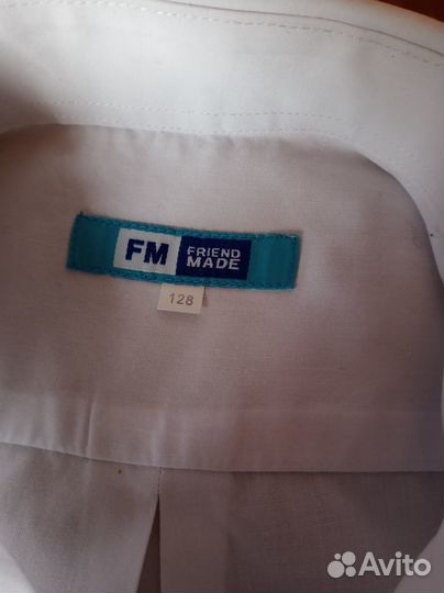 Рубашки (хлопок) 128 размер 4 штуки