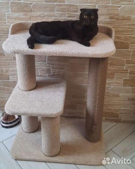 Игровые комплексы для кошек, лежания и когтеточка