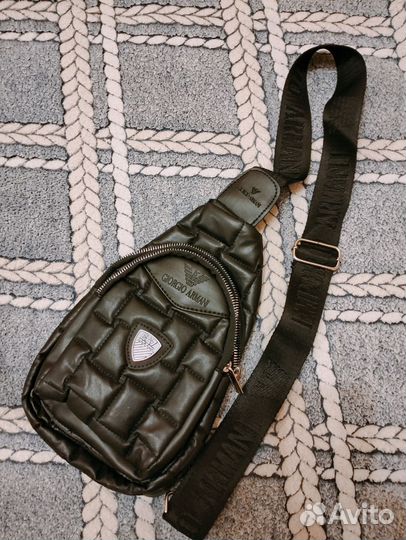 Мужская сумка слинг эко