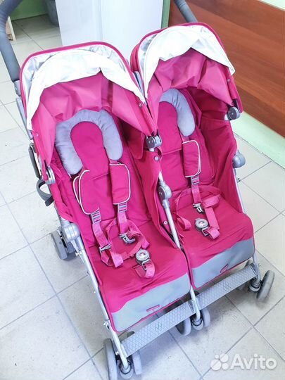 Коляска для двойни maclaren twin techno