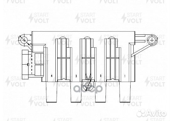 Катушка зажигания fiat 1.4 SC 1614 startvolt