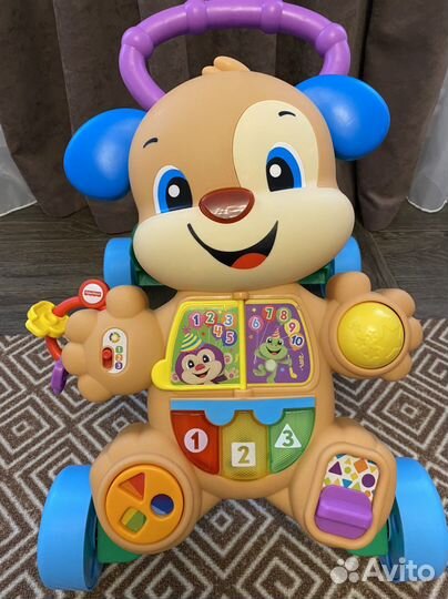 Ходунки каталка fisher price ученый щенок