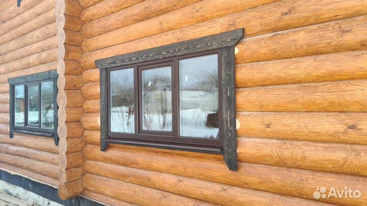 Деревянные наличники, откосы, подоконники