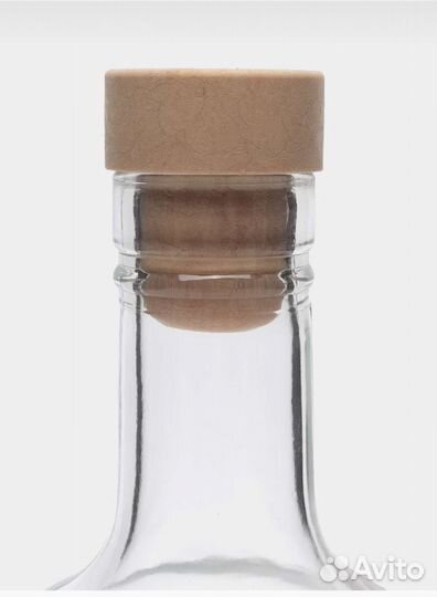 Бутылки стеклянные с пробкой для напитков