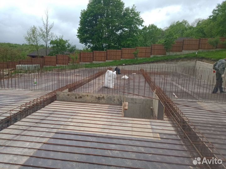 Фундаменты, бетон. Кладка кирпича, блока. Кровля