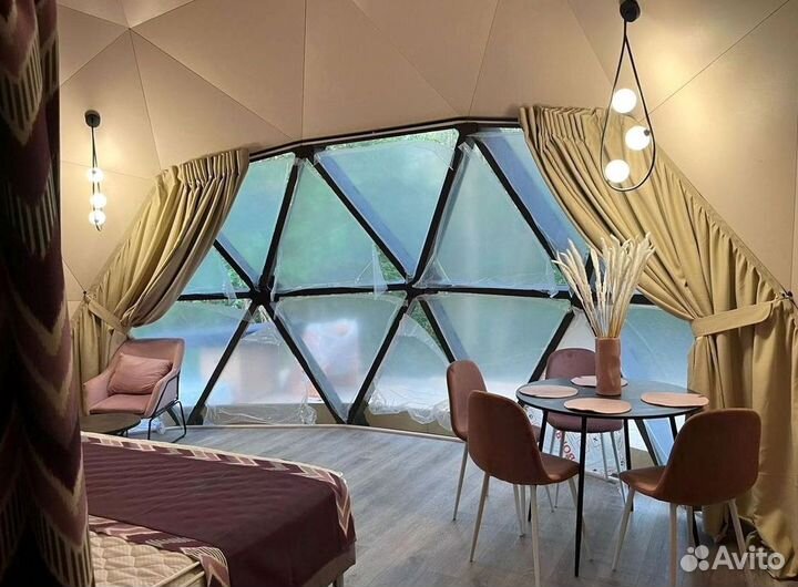 Геокупол 7м, производство глэмпинг шатров