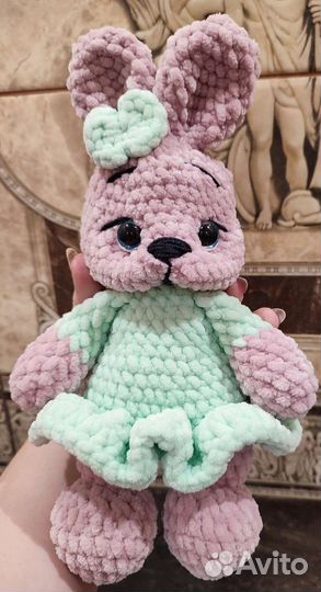 Мягкая игрушка заяц ручная работа