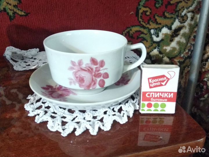 Сервиз чайный, Дулёво. Фарфор, СССР