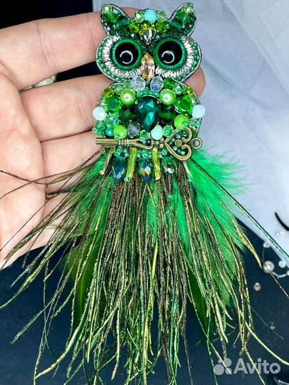 Брошь Сова