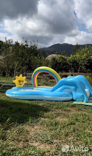 Детский бассейн bestway с горкой