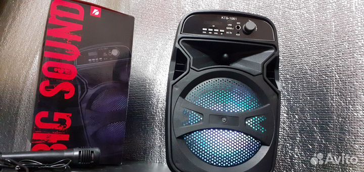Колонка Speaker Портативная Микрофон Fm Подсветка