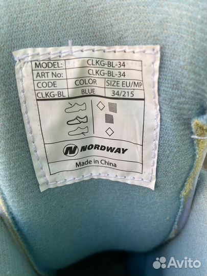 Детские коньки Nordway 34-37 размер