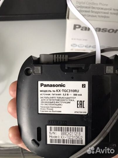 Чехословакия телефон Tesla/Panasonic радиотелефон