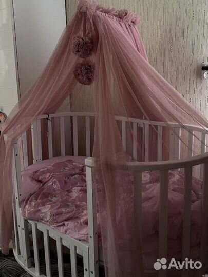 Кроватка трансформер с маятником