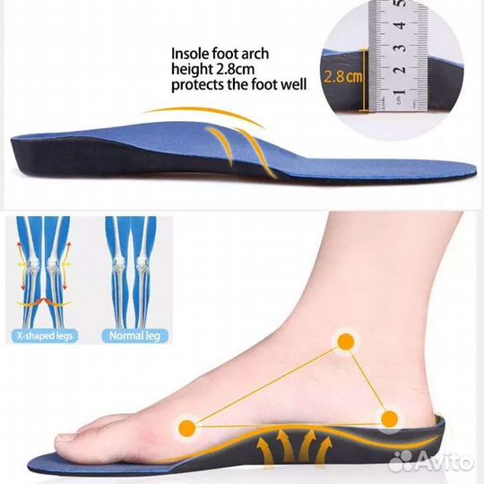 Ортопедические стельки новые с 36 по 45 размер