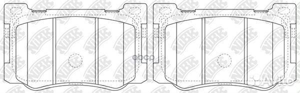 Колодки пер. hyundai Equus 3.8 13-14/ Genesis 3