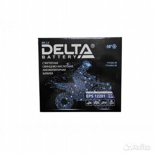 Аккумулятор Delta EPS 12201, YTX20L-BS, YTX20HL-BS