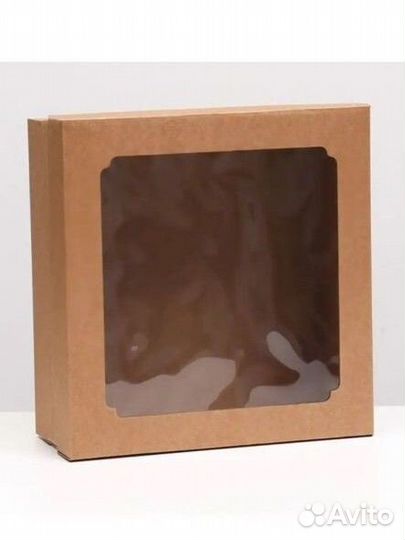 Коробка самосборная с окном