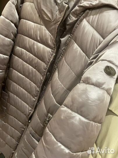 Пуховик зимний длинный женский