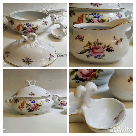 Сервиз, предметы Мейсенский букет