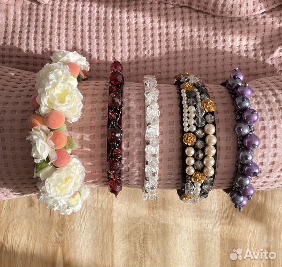 Ободки для волос ручной работы