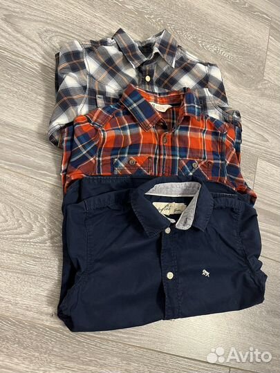 Рубашки h&m 104 для мальчика