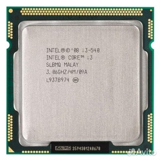 Процессор Intel Core i3-540