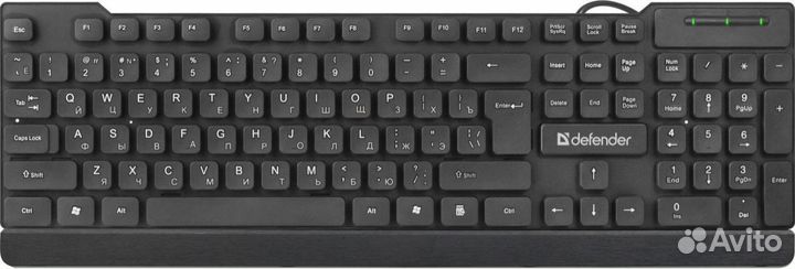 Клавиатура пров. defender element HB-190 USB black