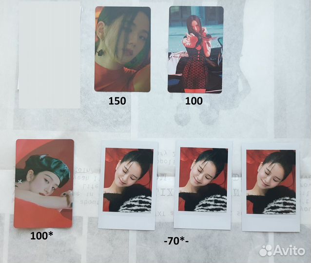 Официальные карты kpop Джису Blackpink