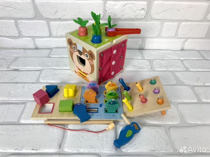 Развивающий Куб 8в1 Монтессори