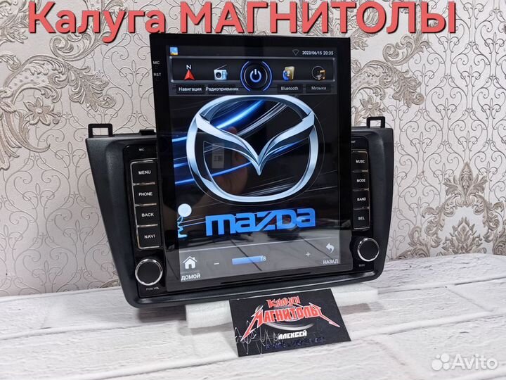 Магнитола Mazda 6 андроид Tesla новая