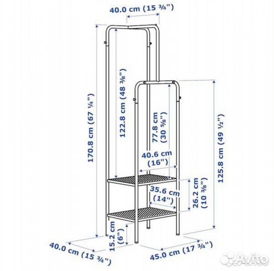 Вешалка напольная Икеа Никкеби IKEA Nikkebi