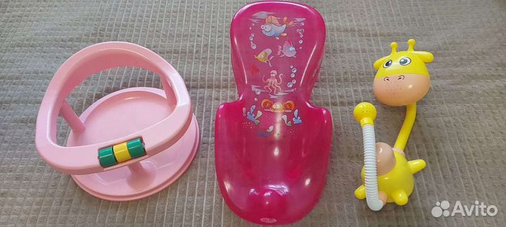 Горка, стульчик, душ