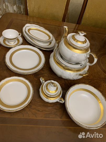 Столовый сервиз «Золотая лента» на 12 персон
