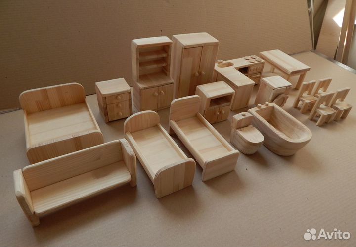 Мебель для кукольного домика