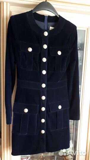 Шикарное платье бархат р.40-42 б/у