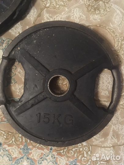 Блины для штанги 10 кг, 15кг, 25кг