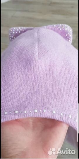 Шапка детская для девочки демисезонная весна осень