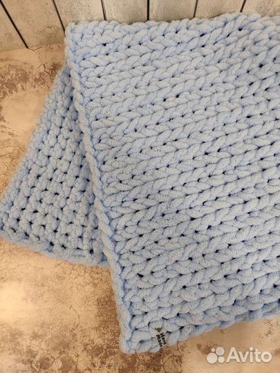 Плюшевый плед детский ручной работы