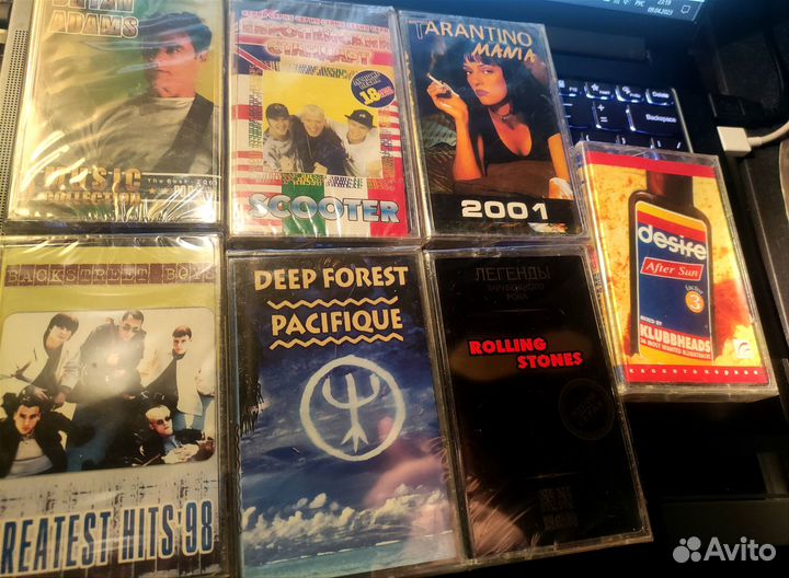 Аудио кассеты новые запечатанные с записью