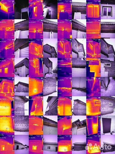Обследование тепловизором, поиск теплопотерь безнл
