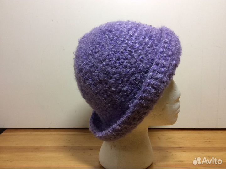 Яркая вязаная шапочка, ручная работа, 53-56, ар296
