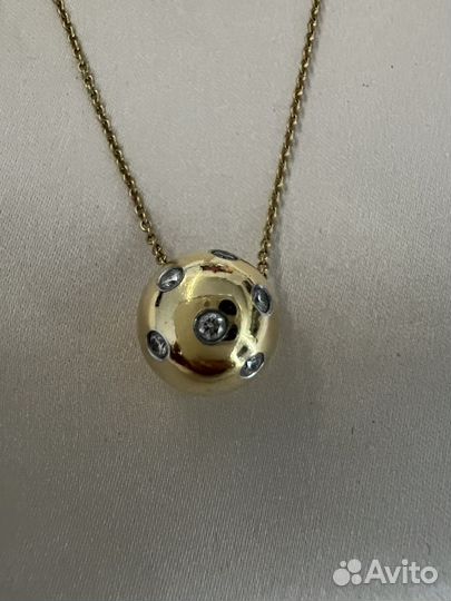 Золотая пoдвеска Tiffany&Co