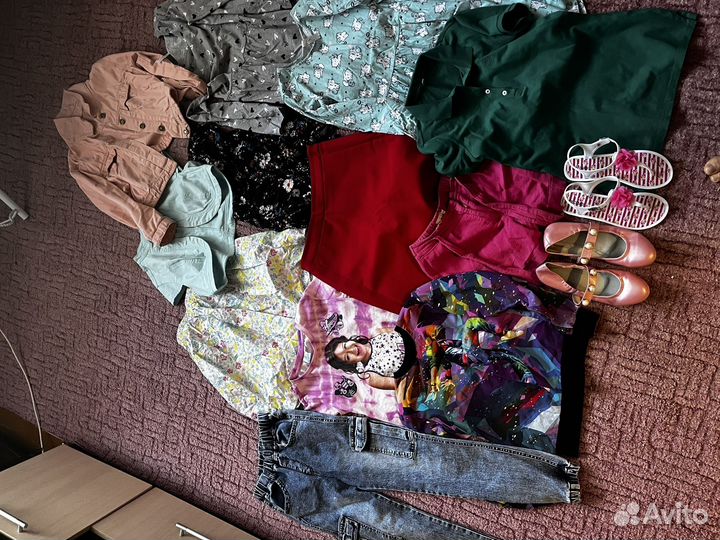 Детские вещи пакетом на девочку 152-158